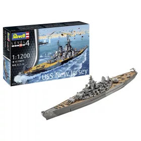 Revell USS New Jersey – 1:1200 hadihajó makett