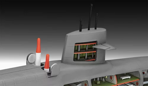 Revell S.S.B. Abraham Lincoln with Interior – 1:253 tengeralattjáró makett