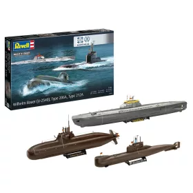   Revell 70 Years Bundeswehr: "Wilhelm Bauer", Type 206A, Class 2 – 1:144 tengeralattjáró makett
