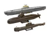 Revell 70 Years Bundeswehr: "Wilhelm Bauer", Type 206A, Class 2 – 1:144 tengeralattjáró makett