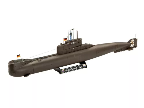 Revell 70 Years Bundeswehr: "Wilhelm Bauer", Type 206A, Class 2 – 1:144 tengeralattjáró makett