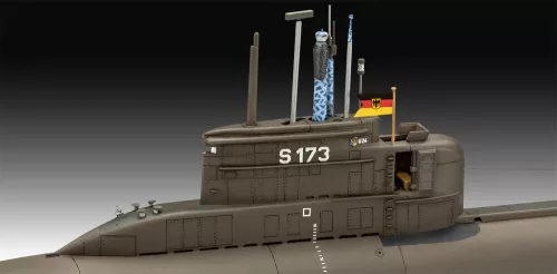 Revell 70 Years Bundeswehr: "Wilhelm Bauer", Type 206A, Class 2 – 1:144 tengeralattjáró makett