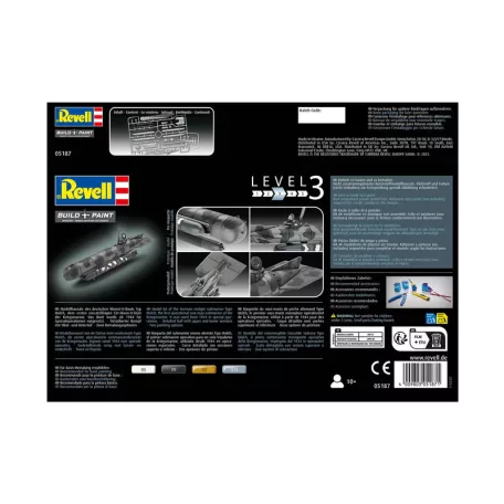 Revell German Midget Submarine Type Molch tengeralattjáró makett 05187R