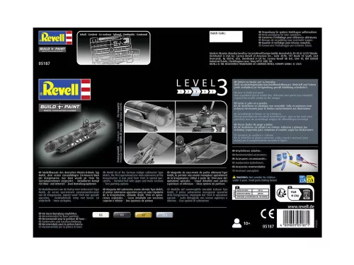 Revell German Midget Submarine Type Molch – 1:72 tengeralattjáró makett