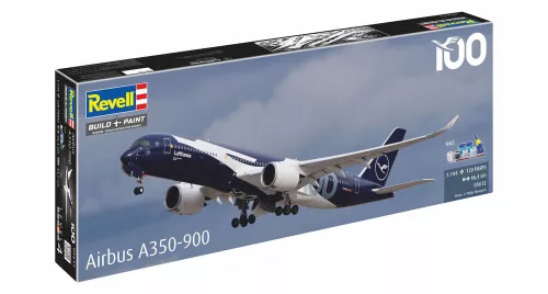Revell Gift Set Airbus A350-900 Lufthansa (100 Years) – 1:144 repülőgép makett