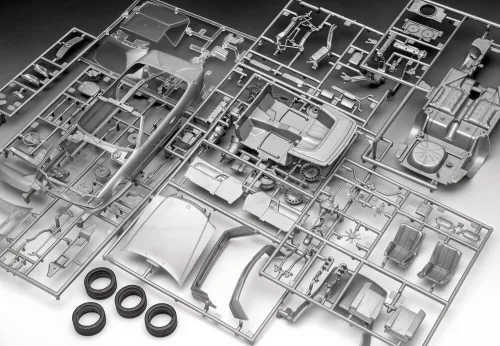 Revell Gift Set Mercedes-Benz 300 SL-24 Coupé (100 Years Mercedes-Benz) – 1:24 autó makett