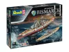 Revell Gift Set The Legendary Bismarck – 1:700 hadihajó makett