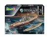 Revell Gift Set The Legendary Bismarck – 1:700 hadihajó makett
