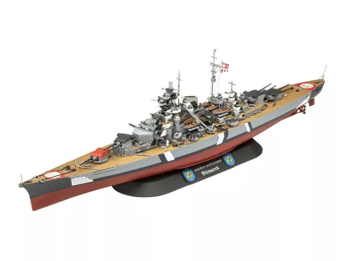Revell Gift Set The Legendary Bismarck – 1:700 hadihajó makett