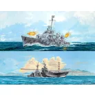 Revell Model Set Pacific Warriors 1:700 hajó makett 05644R