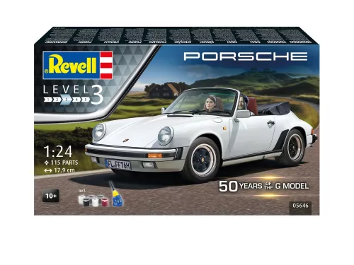 Revell Gift Set 50 Years of Porsche 911 G-Model (Cabriolet) – 1:24 autó makett
