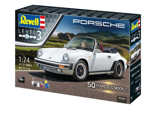 Revell Gift Set 50 Years of Porsche 911 G-Model (Cabriolet) – 1:24 autó makett