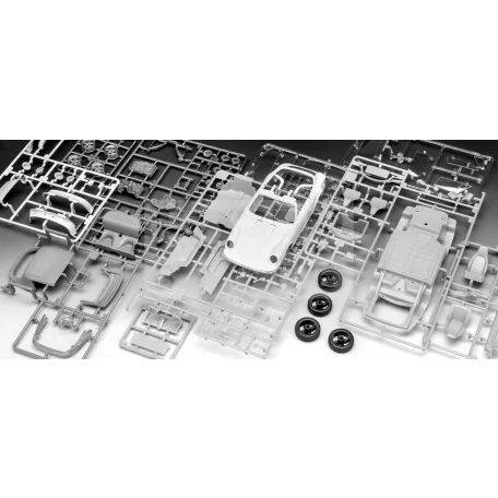 Revell Gift Set Porsche 911 G-Model Cabrio 50th Anniversary autó makett 05646R