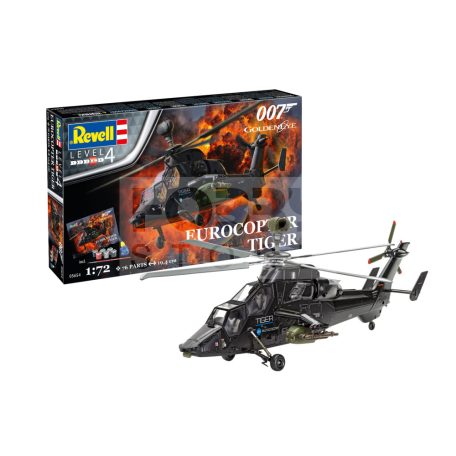 Revell Gift Set Eurocopter Tiger - James Bond 007 GoldenEye 1:72 helikopter makett 05654R