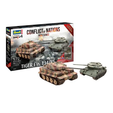 Revell Model Set Geschenkset "Conflict of Nations WWII Series" 1:72 harcjármű makett 05655R