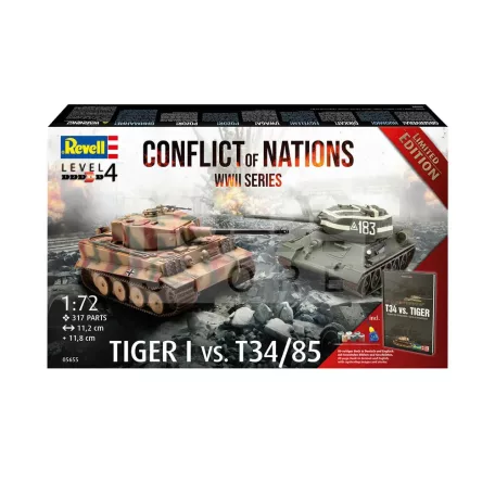 Revell Model Set Geschenkset "Conflict of Nations WWII Series" 1:72 harcjármű makett 05655R