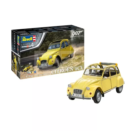 Revell Gift Set Citroen 2CV James Bond 007 For Your Eyes Only 1:24 autó makett 05663R