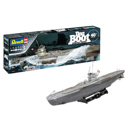 Revell Gift Set Movie Set DAS BOOT - 40th Anniversary 1:144 tengeralattjáró makett 05675R