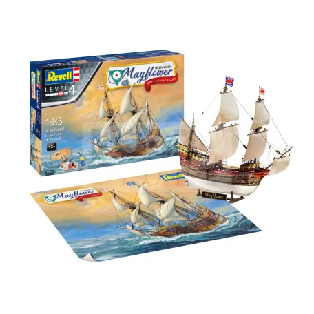 Revell Gift Set Mayflower 400th Anniversary 1:83 hajó makett 05684R