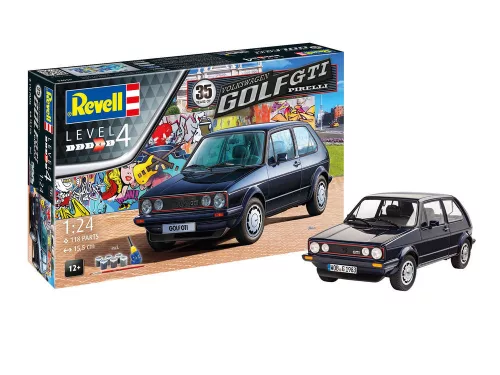 Revell Gift Set Volkswagen Golf GTI Pirelli (35 Years) – 1:24 autó makett