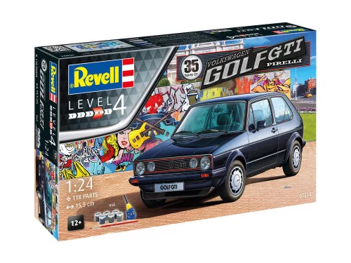 Revell Gift Set Volkswagen Golf GTI Pirelli (35 Years) – 1:24 autó makett
