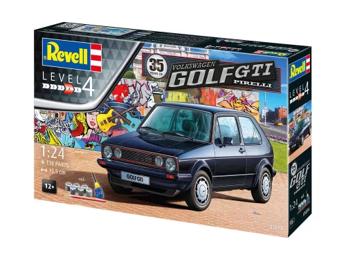 Revell Gift Set Volkswagen Golf GTI Pirelli (35 Years) – 1:24 autó makett