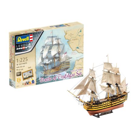 Revell Gift Set Battle of Trafalgar 1:225 hajó makett 05767R