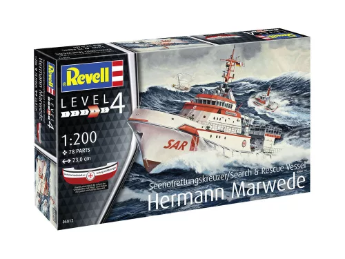 Revell Hermann Marwede – 1:200 mentőhajó makett
