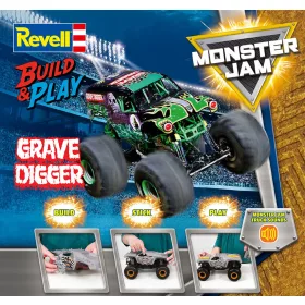   Revell Build & Play Monster Jam Grave Digger – 1:25 autó makett