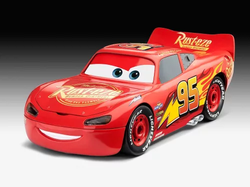 Revell Build & Play Lightning McQueen Disney-Cars (Light & Sound) – 1:20 autó makett