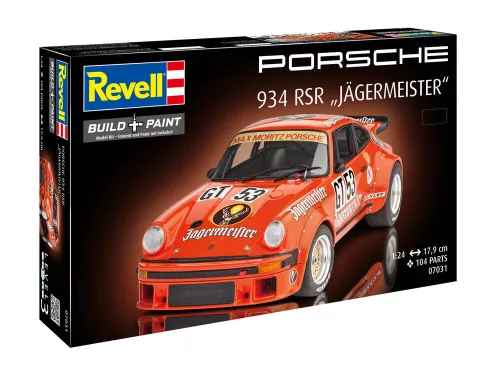 Revell Porsche 934 RSR "Jägermeister" – 1:24 versenyautó makett