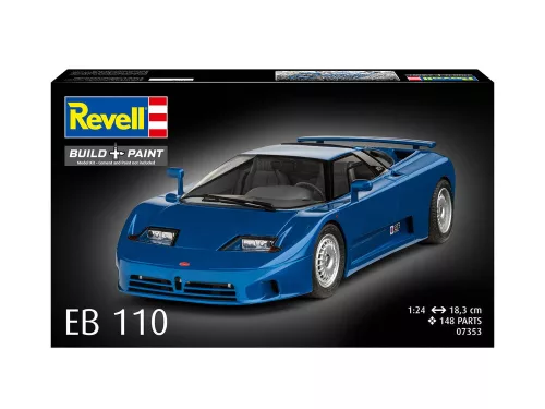 Revell Bugatti EB110 – 1:24 versenyautó makett