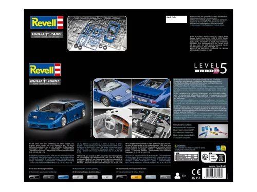 Revell Bugatti EB110 – 1:24 versenyautó makett