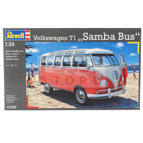 Revell VW T1 Samba Bus 1:24 autó makett 07399R