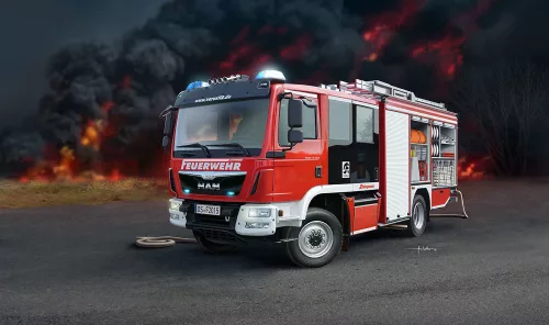 Revell MAN/Schlingmann HLF 20 VARUS 4x4 – 1:24 tűzoltóautó makett