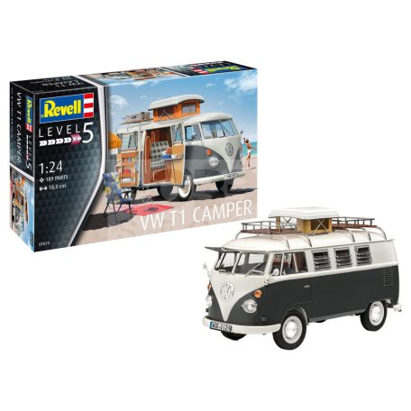 Revell VW T1 Camper 1:24 autó makett 07674R