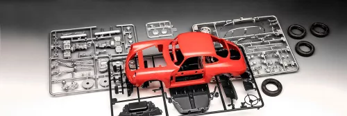 Revell Porsche 356B Coupé (75 Years of Plastic Modelling) – 1:16 autó makett