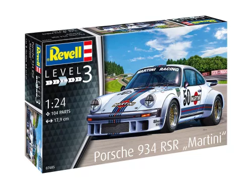Revell Porsche 934 RSR "Martini" – 1:24 versenyautó makett
