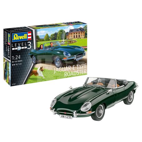 Revell Jaguar E-Type Roadster 1:24 autó makett 07687R