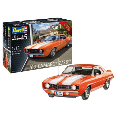 Revell '69 Chevy Camaro Z28 1:12 autó makett 07727R