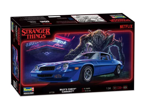 Revell Stranger Things Chevy Camaro Z/28 – 1:25 autó makett
