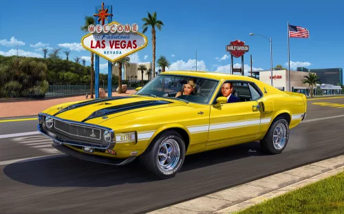 Revell '70 Shelby Mustang GT500 – 1:25 autó makett