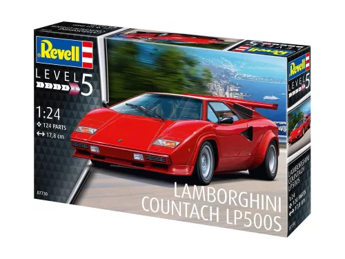 Revell Lamborghini Countach LP500S – 1:24 versenyautó makett