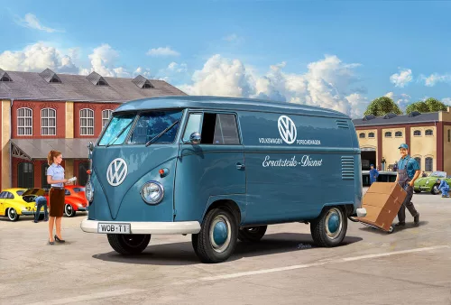 Revell VW T1 Panel Van - 75 Years of the VW T1 – 1:16 kisbusz makett