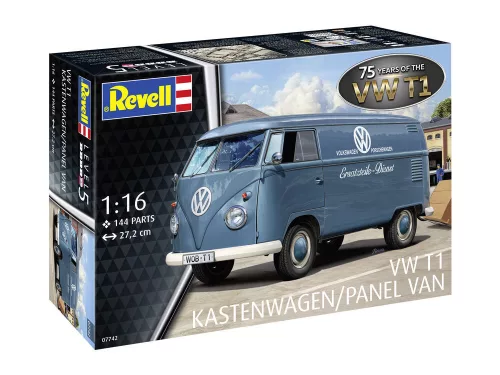Revell VW T1 Panel Van - 75 Years of the VW T1 – 1:16 kisbusz makett