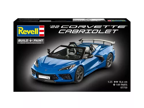 Revell Corvette C8 Cabriolet – 1:25 autó makett
