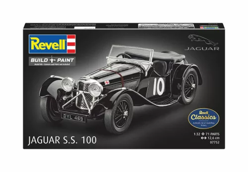 Revell Jaguar SS 100 – 1:32 autó makett