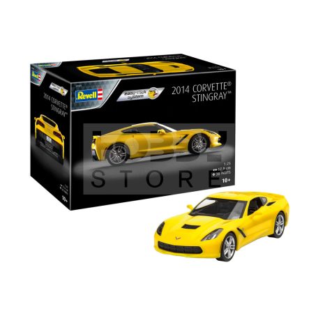 Revell Easy Click 2014 Corvette Stingray "Promotion Box" 1:25 autó makett 07825R