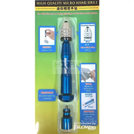 Master Tools Miniatűr és makettező fúró (High Quality Micro Hand Drill)  09961