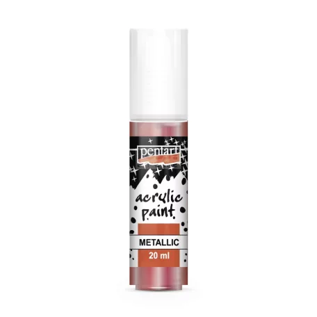 Pentart Metál vörösréz színű akrilfesték - hobbi festék 20 ml 100